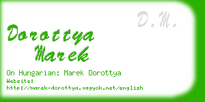 dorottya marek business card